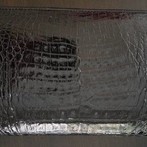 Genuine Alligator and Leather Shoulder Bag